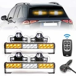 Outlet ⭐ 2 In 1 Emergency Traffic Advisor Strobe Lights Bar For Vehicles Trucks Amber And White 23 Flash Patterns 2pcs 12.8 Inch Safety Warning Lights Wireless Remote Control ???? -Govee-shop 51sADd2XK0L. AC