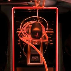 Outlet ???? EL Wire Interior Car LED Strip Lights, USB Auto Neon Light Strip With Sewing Edge, 16FT Electroluminescent Car Ambient Lighting Kits With Fuse Protection, Car Decoration Accessories (Red/16FT) ❤️ -Govee-shop 51sAXwJGznL