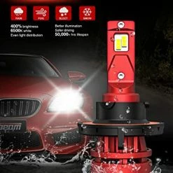 Best reviews of ???? T2 H13/9008 LED Bulbs Kit, 16000 Lumens 6500K Super Bright Replacement Bulbs, 400% Brightness Plug And Play With Fan 50,000 Hours Lifespan, Pack Of 2 ???? -Govee-shop 51sdkF1VV8L