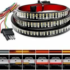 Best reviews of ???? TR-04 Truck Tailgate Bar 60" Triple Row 504 LED Strip With Red Brake White Reverse Sequential Amber Turning Signals Strobe Lights，2 Years Warranty ???? -Govee-shop 51tsYK4XAoL. AC
