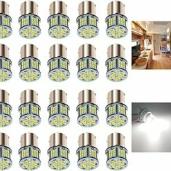 Govee-shop 39 Best Pirce ???? 12V RV LED Interior Lights, 20 Packs 1141 1156 1003 1073 BA15S 7506 LED Bulbs For RV Camper Trailer Boat Trunk Interior Indoor Tail Lights, White - 6000K Warm White ✨