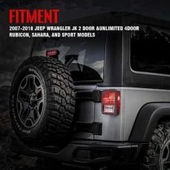 Promo ???? Xprite Aluminum Alloy “American US Flag” Tail Light Covers Guards Protectors Compatible With 2007-2018 Jeep Wrangler JK Unlimited Accessories -Pair ❤️ -Govee-shop 51uhb56C2bL