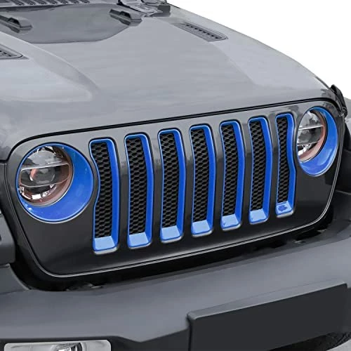 Cheapest ???? JeCar Front Grill Inserts & Headlight Cover Kit Compatible With Jeep Wrangler 2018-2022 JL & Unlimited, Black Black01 ???? 10 Cheapest ???? JeCar Front Grill Inserts & Headlight Cover Kit Compatible With Jeep Wrangler 2018-2022 JL & Unlimited, Black Black01 ???? - Image 8