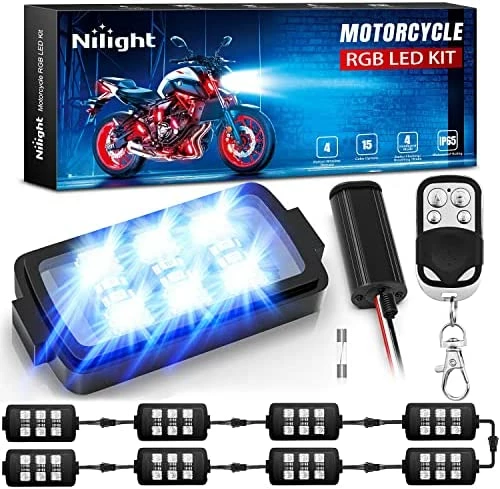 Cheapest ???? 8PCS Motorcycle RGB Led Light Kit Waterproof Multi-Color Atmosphere Lights Lamp With 4Key RF Wireless Remote For Harley Davidson Honda Kawasaki Suzuki, 2 Years Warranty (TL-42) ???? 7 Cheapest ???? 8PCS Motorcycle RGB Led Light Kit Waterproof Multi-Color Atmosphere Lights Lamp With 4Key RF Wireless Remote For Harley Davidson Honda Kawasaki Suzuki, 2 Years Warranty (TL-42) ???? - Image 5