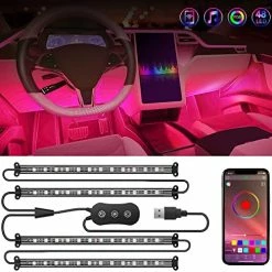 Hot Sale ???? 4PCS 48 LEDs USB Interior Lights DC 5V Multicolor Music Car Strip Light Under Dash Lighting Kit With Sound Active Function And Wireless Remote Control, 2 Years Warranty ???? -Govee-shop 51weYLaqyiL. AC