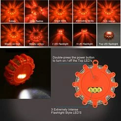 Best Pirce ???? 6 Pack LED Road Flares Emergency Lights Roadside Safety Beacon Disc Flashing Warning Flare Kit With Magnetic Base & Hook For Car Truck Boats | 9 Flash Modes (Batteries Not Included) (6) ✔️ 18 Best Pirce ???? 6 Pack LED Road Flares Emergency Lights Roadside Safety Beacon Disc Flashing Warning Flare Kit With Magnetic Base & Hook For Car Truck Boats | 9 Flash Modes (Batteries Not Included) (6) ✔️ -Govee-shop 51x15ld4yZL