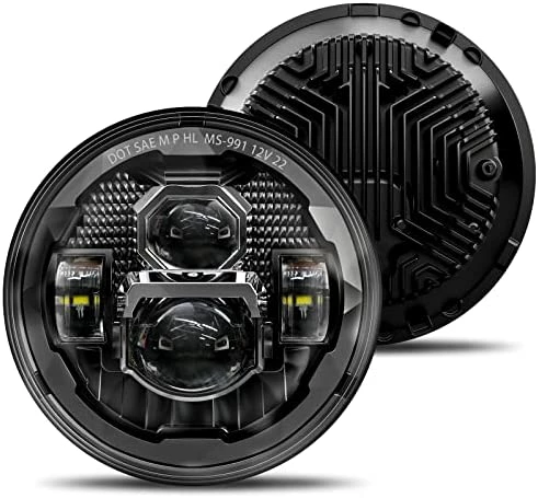 Cheap ???? 2023 Upgraded 600% Brighter Anti-glare DOT 7 Inch Led Headlight Round,H6024 Hi/Low Sealed Beam Compatible With Wrangler JK JKU TJ LJ Chevy Ford GMC Dodge Mazda Nissan Mack VW Etc Chrome Trim Ring ???? 10 Cheap ???? 2023 Upgraded 600% Brighter Anti-glare DOT 7 Inch Led Headlight Round,H6024 Hi/Low Sealed Beam Compatible With Wrangler JK JKU TJ LJ Chevy Ford GMC Dodge Mazda Nissan Mack VW Etc Chrome Trim Ring ???? - Image 8