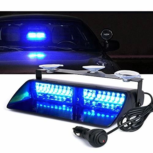 New ???? Blue LED Emergency Strobe Lights W/Suction Cups, Front Windshield Dash Deck Hazard Warning Police Flashing Light For Volunteer Firefighter Law Enforcement Vehicles Trucks ⌛ 3 New ???? Blue LED Emergency Strobe Lights W/Suction Cups, Front Windshield Dash Deck Hazard Warning Police Flashing Light For Volunteer Firefighter Law Enforcement Vehicles Trucks ⌛