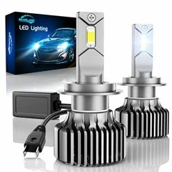 Flash Sale ???? H7 LED Headlight Bulbs, 110W 20000 Lumens Per Set Super Bright CSP Chips LED Headlights Conversion Kit 6500K Cool White With 12000 RPM Fan, Pack Of 2 ????
