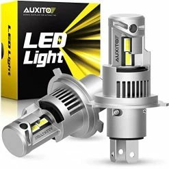 Best Sale ???? 2022 Upgraded H4/9003 LED Headlight Bulbs, 100W 20,000LM Super Bright, 6000K Xenon White, Halogen Replacement With Fan For Cars, Motorcycle, Pack Of 2 ⭐