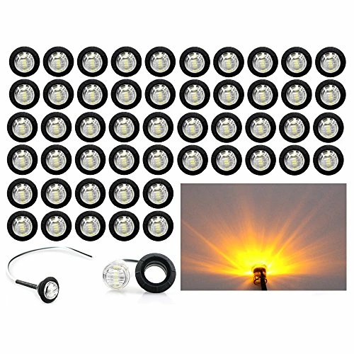 Best deal ⭐ (Pack Of 50) Madcatz Amber Light (Clear Lens) 3/4" Inch Bullet Side Led Marker Trailer Lights Clearance Indicator 12V DC ???? 3 Best deal ⭐ (Pack Of 50) Madcatz Amber Light (Clear Lens) 3/4" Inch Bullet Side Led Marker Trailer Lights Clearance Indicator 12V DC ????