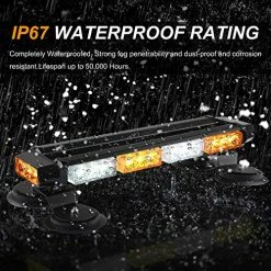 Budget ???? 16.8 Inch LED Strobe Flashing Light Bar, 26 Flashing Modes High Intensity Emergency Hazard Warning Beacon Lights With Magnetic Base For Car Trucks Trailer Roof Safety (Amber White Amber White) ???? 17 Budget ???? 16.8 Inch LED Strobe Flashing Light Bar, 26 Flashing Modes High Intensity Emergency Hazard Warning Beacon Lights With Magnetic Base For Car Trucks Trailer Roof Safety (Amber White Amber White) ???? -Govee-shop 61EZIuDZV0L