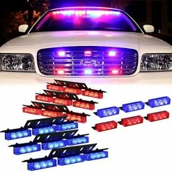 Best Sale ✨ Red White 54X LED Flashing Emergency Warning Light For Dash Visor Deck Grille - Interior Strobe Lights For Volunteer Firefighter Vehicles Amber/white ???? -Govee-shop 61QHcpwcL5L. AC