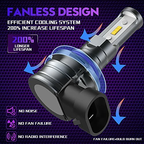 Promo ✔️ 9005/HB3 LED Headlight Bulbs 600% Brighter 6500K Cool White Wireless Fanless Headlight LED Conversion Kits Hi/Lo Beam Fog Light 10000LM IP68 Waterproof Pack Of 2 ✨ 6 Promo ✔️ 9005/HB3 LED Headlight Bulbs 600% Brighter 6500K Cool White Wireless Fanless Headlight LED Conversion Kits Hi/Lo Beam Fog Light 10000LM IP68 Waterproof Pack Of 2 ✨ - Image 4