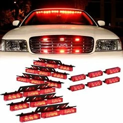 Best Sale ✨ Red White 54X LED Flashing Emergency Warning Light For Dash Visor Deck Grille - Interior Strobe Lights For Volunteer Firefighter Vehicles Amber/white ???? -Govee-shop 61e1w8WQb7L. AC