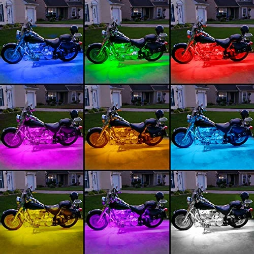 Cheapest ???? 8PCS Motorcycle RGB Led Light Kit Waterproof Multi-Color Atmosphere Lights Lamp With 4Key RF Wireless Remote For Harley Davidson Honda Kawasaki Suzuki, 2 Years Warranty (TL-42) ???? 6 Cheapest ???? 8PCS Motorcycle RGB Led Light Kit Waterproof Multi-Color Atmosphere Lights Lamp With 4Key RF Wireless Remote For Harley Davidson Honda Kawasaki Suzuki, 2 Years Warranty (TL-42) ???? - Image 4