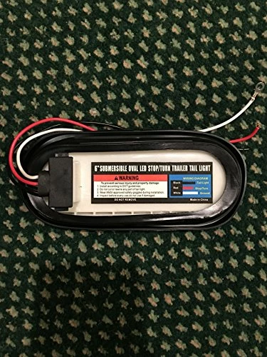 Discount ???? (2) Red Trailer Truck LED Sealed RED 6" Oval Stop/Turn/Tail Light Marine Waterproof Including 3-pin Water Tight Plug DOT SAE With Wires And Grommet ???? 4 Discount ???? (2) Red Trailer Truck LED Sealed RED 6" Oval Stop/Turn/Tail Light Marine Waterproof Including 3-pin Water Tight Plug DOT SAE With Wires And Grommet ???? - Image 2