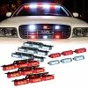 Best Sale ✨ Red White 54X LED Flashing Emergency Warning Light For Dash Visor Deck Grille - Interior Strobe Lights For Volunteer Firefighter Vehicles Amber/white ???? -Govee-shop 61xbNp4KutL