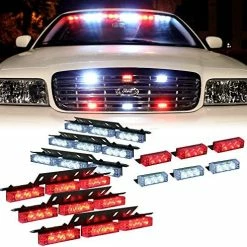 Best Sale ✨ Red White 54X LED Flashing Emergency Warning Light For Dash Visor Deck Grille - Interior Strobe Lights For Volunteer Firefighter Vehicles Amber/white ???? -Govee-shop 61xbNp4KutL. AC