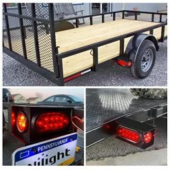 Cheapest ???? TL-34 2PCS Steel Trailer Light Boxes Housing Kit W/6Inch Oval Red LED Trailer Tail Lights 2 Inch Round Red LED Side Marker Lights W/Grommet Plugs Wire Connectors, 2 Years Warranty Red Side Lights ???? -Govee-shop 61xha2fF0rL